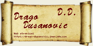 Drago Dušanović vizit kartica